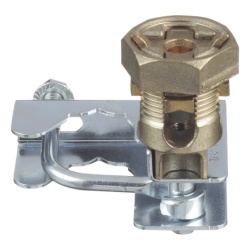 PANDUIT GPQC10-1/0 Abrazadera para Tierra Fisica en Base de Piso Falso para Cables de 6 a 1/0 AWG. Para Pedestales Cuadrados de 7/8" y Circulares de 1" a 1 1/8"