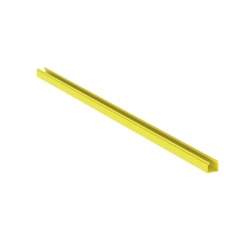 PANDUIT HS2X2YL6NM Canaleta FiberRunner? 2X2 sin Tapa de PVC Rigido Color Amarillo 1.8 m de Largo