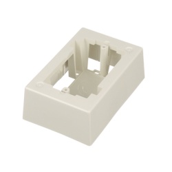 PANDUIT JB1IW-A Caja de Pared Superficial Uso Universal con Placas de Pared Con Cinta Adhesiva Color Blanco Mate