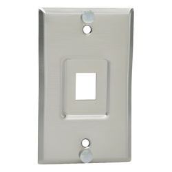 PANDUIT KWPY Placa de Pared Telefonica Salida de 1 Puerto Keystone de Acero Inoxidable