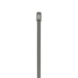 PANDUIT MLT2S-CP Cincho PanSteel de Acero Inoxidable Tipo 304 201mm largo x 4.6mm ancho Color Metalico Paquete de 100pz