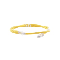 PANDUIT NK6PC3YLY Cable de Parcheo UTP Categoria 6 con Plug Modular en Cada Extremo - 1 Metro (3.28 Pies) - Amarillo
