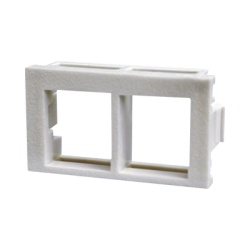 PANDUIT NKHF2MWH-X Inserto Plano de 1/3 Espacio para Dos Modulos Keystone Color Blanco