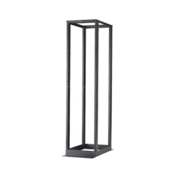 PANDUIT R4P23 Rack de Cuatro Postes Estandar de 19" Rieles Numerados y Roscados #12-24 Profundidad Maxima de 23 in 45 Unidades de Rack Color Negro