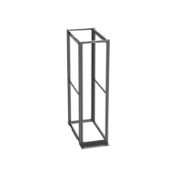 PANDUIT R4P42CN Rack de Cuatro Postes Estandar de 19" Rieles Con Orificio Para Tuerca Enjaulada Profundidad Maxima de 41.5 in 45 Unidades de Rack Color Negro