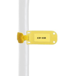 PANDUIT SLCT-YL Paquete de 25 Marcadores de Identificacion Autolaminados de 33.3 x 76.2 mm Uso Interior/Exterior Color Amarillo