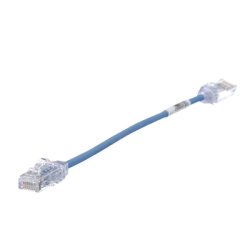 PANDUIT UTP28SP0.2MBU Cable de Parcheo TX6 UTP Cat6 Diametro Reducido (28AWG) Color Azul 20 cm (7.87 pulgadas)