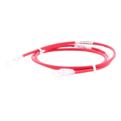 PANDUIT UTP28SP2RD Cable de Parcheo TX6 UTP Cat6 Diametro Reducido (28AWG) Color Rojo 0.61 Metros (2 Pies)