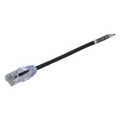 PANDUIT UTP28SP55BL Cable de Parcheo TX6 UTP Cat6 Diametro Reducido (28AWG) Color Negro 16.76 Metros (55 Pies)