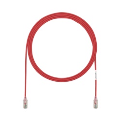 PANDUIT UTP28SP7RD Cable de Parcheo TX6 UTP Cat6 Diametro Reducido (28AWG) Color Rojo 2.13 Metros (7 Pies)
