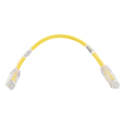 PANDUIT UTPSP1YLY Cable de Parcheo TX6 UTP Cat6 24 AWG CM Color Amarillo 0.3 Metros (1 Pie)