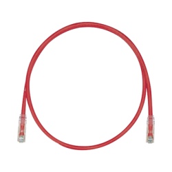 PANDUIT UTPSP7RDY Cable de Parcheo TX6 UTP Cat6 24 AWG CM Color Rojo 2.13 Metros (7 Pies)