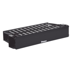 PANDUIT WMPH2E Organizador de Cables Horizontal PatchLink Doble (Frontal y Posterior) Con Tapa Extendida Para Rack de 19in 2UR