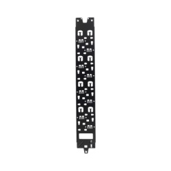 PANDUIT XG-VCM45B Panel Administrador de Cables Vertical para Gabinete FlexFusion? de 45RU Acepta Anillos en D Anillos S1DR S2DR y L; S1LR S2LR Color Negro
