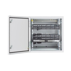 PANDUIT ZDF242430 Gabinete Industrial Preconfigurado de Montaje en Pared Fabricado en Acero Bajo en Carbono Proteccion NEMA 4/4X/12 IP66 de 12 UR Color Gris