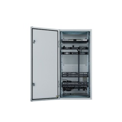 PANDUIT ZDF48-RA Gabinete Industrial Preconfigurado de Montaje en Pared Fabricado en Acero Bajo en Carbono Proteccion NEMA 4/12 IP66 de 26 UR Color Gris