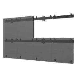 PEERLESS LEDUNVS-4X4 Sistema de Montaje Universal SEAMLESS Connect para dvLED / Ajuste en Eje Z 1.6" (40 mm) / Adaptacion a Paredes Irregulares / Micro-ajuste de Altura 0.2" (6 mm) / Compatibilidad co