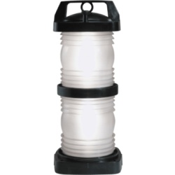 PERKO 1367E00BLK Luz de Navegación Doble Lente / 3 Millas Náuticas / Visibilidad 360° / Polímero de Policarbonato Negro