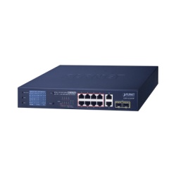 PLANET GSD-1222VHP Switch No Administrable 8 Puertos Gigabit con Modo Extender a 250 m 2 Puertos Uplink 10/100/1000 Mbps 2 Puertos SFP