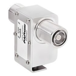 POLYPHASER VHF-50-HD Protector Coaxial RF de Banda Ancha Para Combinadores de 100 a 512 MHz Con Conectores DIN Hembra