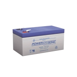 POWER SONIC PS-1230 Bateria 12V 3.4AH Para Respaldo Tecnologias AGM/VRLA 5 Anos Vida Util Terminales F1 Reconocida UL