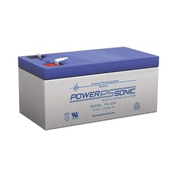 POWER SONIC PS-1230-F1 Bateria 12V 3.4AH Para Respaldo Tecnologias AGM/VRLA 5 Anos Vida Util Terminales F1 Reconocida UL