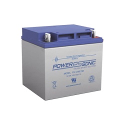 POWER SONIC PS-12400-T6 Bateria 12V 40AH Para Respaldo Tecnologias AGM/VRLA 5 Anos Vida Util Terminales T6 Reconocida UL