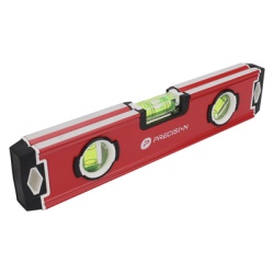 PRECISION PST-H080-01 Nivel Magnetico de Aluminio Tipo Torpedo de 9? con Triple Burbuja.