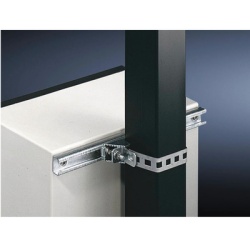 PRECISION PST-WA-080 Juego de 2 Herrajes Metalicos para Fijacion de Gabinetes Linea PST de 60 cm de ancho. Aplicable en Poste Cuadrado o Redondo.
