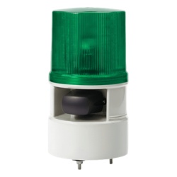 QLIGHT S125DML-WS-110220-G Luces de advertencia color Verde con sirena incorporada con 5 tonos max. 105 dB en 110 VCA