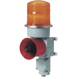 QLIGHT SDL-WS-24-A Combinacion de baliza LED color Ambar con sirena electronica para aplicaciones de la industria pesada max. 120 dB a 24 VCD