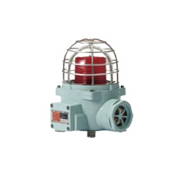 QLIGHT SNESL-120-R-ATEX Luz LED de advertencia / Rojo / 120 VCA / 105 dB / IP66 / Zona peligrosa / 60-80 flashes/min