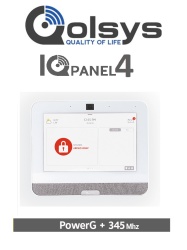 QOLSYS DSC1170071 QOLSYS IQP4006 - Sistema de Alarma IQPanel4 Autocontenido con Pantalla Tactil de 7" Power G 915 Mhz Honeywell 345 Mhz. Con 4 Bocinas integradas (4W). Para la plataforma Alarm.com
