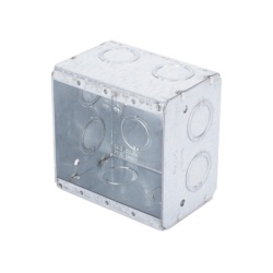 RACO HUB-691 Caja Multigang de 2 Gangs/ Profundidad de 2-1/2 Pulgadas (6.35 cm)/ 12 Entradas de 1/2 - 3/4 Pulgadas (1.27 - 1.91 cm)