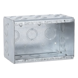 RACO HUB-697 Caja Multigang de 3 Gangs/ Profundidad de 3-1/2 Pulgadas (8.89 cm)/ 19 Entradas de 1/2 - 3/4 Pulgadas (1.27 - 1.91 cm)