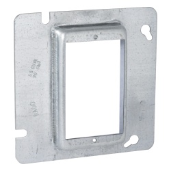 RACO HUB-838 Sobretapa Cuadrada Galvanizada para Caja de 4 11-16" / Realce de 3/4".