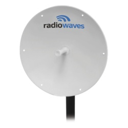 RADIOWAVES SPD3-5.2NS Antena Direccional Dimensiones (3 ft) Ganancia 33 dBi 5.25-5.85 GHz 2 Conectores N-hembra Incluye montaje.