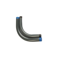 RAWELT CAL38PC Codo Conduit Rigido de Aluminio de 1 1/2" (38 mm) Recubierto de PVC e Interior de Uretano.