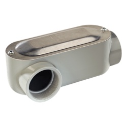 RAWELT OLR-0090C Caja Oval Roscada tipo LR de 3/4" (19.05 mm) / Incluye tapa y tornillos.