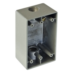 RAWELT RR-2742 Caja Condulet FS de 1" ( 25.4 mm) con dos bocas a prueba de intemperie.