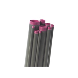 RAWELT TAL-50-PC Tubo Conduit rigido de aluminio de 2? (50.8 mm) con recubrimiento de PVC de 3.05 m con cople.