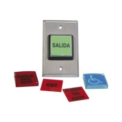 RCI - DORMAKABA 972LESMO Boton de Salida / MULTIPLES Placas/ Luz LED /2 Anos Garantia