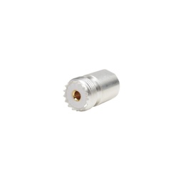 RF INDUSTRIES LTD PT-4000-007 Adaptador UNIDAPT Hembra a UHF Hembra (SO-239). Plata-Oro-Teflon.