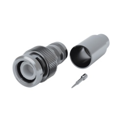 RF INDUSTRIES LTD RFB-1707-D3 Conector BNC Macho de 75 Ohm Anillo Plegable para RG-59/U Niquel/ Oro/ Teflon.