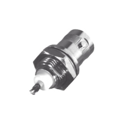 RF INDUSTRIES LTD RFB-1716 Conector BNC Hembra para Chasis Montaje Frontal Soldable D-Plano Troquelado Niquel/ Oro/ Delrin.
