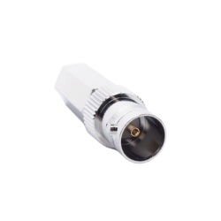 RF INDUSTRIES LTD RFB-1722 Conector BNC Hembra en 75 Ohm Tipo Roscable para cable Coaxial RG-59/U Niquel/ Plata/ Delrin.