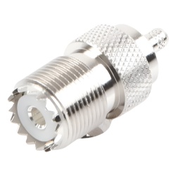 RF INDUSTRIES LTD RFU-527 Conector UHF Hembra (SO-239) en Linea de Anillo Plegable para Cable RG-58/U RG-142/U Niquel/ Plata/ Delrin. - Img 2