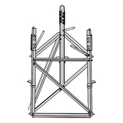 ROHN RSB-09 Base corta para seccion 9 para Torres Autosoportadas RSL.