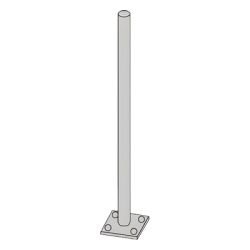 ROHN RSL-TMA Mastil superior para placa superior de torres RSL