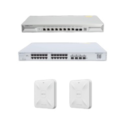 RUIJIE RG-KIT-OH-1500 Solucion Completa de Red para hasta 1500 Clientes y hasta 9 servicios de Internet. Ideal para Iniciar un Proyecto de Hoteleria u Oficina